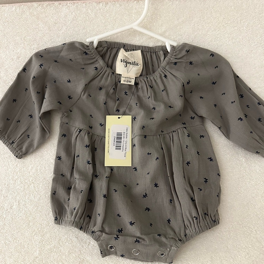Vignette 0-3 mo bubble NWT